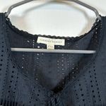 Farmers Markets Black White Tassel Eyelet Blouse Size PXL EUC #5763 Photo 6