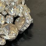 Eisenberg Vintage Brooch Clip On Earrings Austrian Rhinestone Crystal Silvertone Silver Photo 10