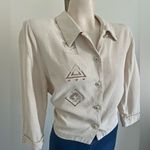 Vintage 80’s 90’s neutral embroidered boho cottage Photo 12