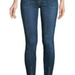 Frame  Le Skinny de Jeanne Jeans Denim Skinny Napa‎ Zipper Hem Size 28 Stretch Photo 0