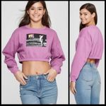 MTV Brand MTV Cropped Sweatshirt S Retro Moon Man Vintage Graphic 80s 90s Y2K 2000s Photo 1