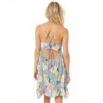 O'Neill 31.  Jasmine Powder Blue Floral Beach Mini dress Size Large Photo 1