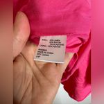 Antonio Melani  Large Pink V Neck Flutter‎ Sleeve A Line Linen Blend Dress CP Photo 3