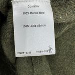 Smartwool  sweater women's M 100% merino wool pullover V neck stripe olive green Photo 5