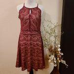 As You Wish Cocktail Maroon Dress Large Photo 1