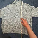 New York And Company  Blue Glittery Mock Neck Sweater Photo 1