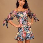 KEEPSAKE The Label Black Hydrangea
Runaway Off The Shoulder Mini
Dress Sz M (6) Pink Photo 0