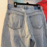 Abercrombie & Fitch  The Loose High Rise Jeans Size 10 10S Short Light Blue Color Photo 2
