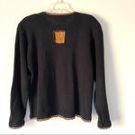Victoria Harbour Purse Lovers Black Cardigan Sweater size XL Photo 6