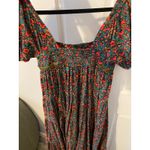 Free People  Ashley Babydoll Corduroy Floral Maxi Dress XS Cottage Trad Feminine Photo 5