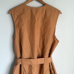 3.1 Phillip Lim NEW   Belted Cottonblend Poplin Mini Dress - Camel Photo 12