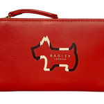 Radley London NWOT Red Leather Shadow Medium Bi-Fold Wallet Photo 0