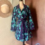 Modcloth Delightful Directions Floral Trench Coat Photo 4