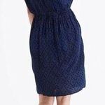 Madewell  Blue Black Diamond Brushstroke Faux Wrap Mini Dress Women's Size XXS Photo 1