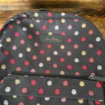 Vera Bradley ‎ Black Polka Dot Backpack Photo 3
