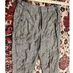 Athleta Womens Beige Voyager Pure Linen Lagenlook Athletic Trousers Size 12 Photo 2