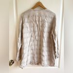 Flax  Linen Button Down Tunic Top Size Large Photo 3