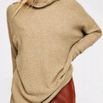 We The Free  Kitty Thermal Army Green Oversized Pullover Sweater Size Large Photo 0