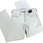 Old Navy NWT wide straight leg low rise light wash blue jeans women size 4 Photo 0