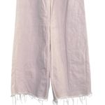 ZARA The Marine Straight Leg Vintage High Rise Raw Hem Relaxed Fit Jeans 4 Pink Photo 2