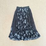 Rebecca Taylor  Pleated Hydrangea Floral Chiffon Midi Skirt Sz 0 NWOT Photo 6