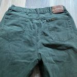 HIS‎ Vintage High Rise Denim Straight Leg Dark Green Mom Jeans Size 12 Photo 4