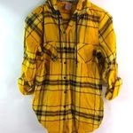 No Boundaries NoBo M Gold Buffalo Plaid Tunic Top M Photo 0