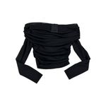 NBD  - Yuna Off Shoulder Top in Black Photo 2