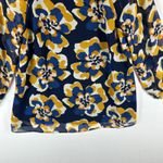 CAbi Lydia Floral Print 3/4 Sleeve Blouse Top Navy Blue Women's Small 3426 Photo 6
