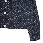 Levi's Women's L Black Label Rosebud Print Floral Denim Trucker Jacket NEW Photo 5