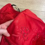 Vintage Y2K Scott McClintock Strapless Embroidered Ball Gown Size 6 *READ Red Photo 9