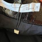 By Egreis Faux Vinyl Faux Leather Black Skirt Goth Zipper Front Slit Medium NWT Photo 10