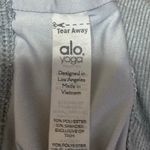 Alo Yoga Gray Rib Knit Sleeveless Cami Camisole Sports Bra Crop Tank Top Size S Photo 6