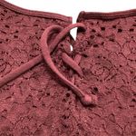 Hollister  Lace-Up Maroon Fully lined Camisole Photo 4