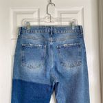 Free People Patchwork Straight Leg Jeans Size 30 Boho Shabby Chic Distressed Photo 6