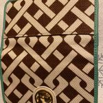 Spartina brown and blue medium wristlet Photo 0