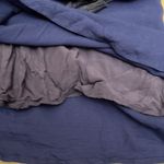 Lulu's Navy Blue with White Embroidered Design Tassel Tie Front Dress Size XS Photo 10