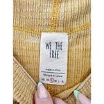 Free People  We the Free Willow Mustard Yellow Thermal Top Small Oversized Boho Photo 2