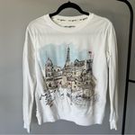 Karl Lagerfeld  women’s white sweatshirt with Paris graphic size xxs Photo 4