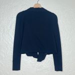 Cazinc The Label Women's Black Cropped Open Front Blazer Jacket Size 8 Photo 1