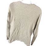 Madewell  Thompson Pocket Long Sleeve Oversized Pullover Sweater In Tan Sz Small Photo 2