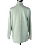 Karen Scott Sport Small Fleece Turtleneck Sweatshirt Long Sleeve Green Heather Photo 3