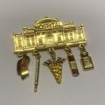 Costume Brooch Pin Gold Tone Photo 4