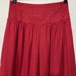 Band Of The Free New Smocked Waist Wide Leg Cropped Pants Red Chevron Size Small Photo 7