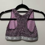 Ivory Ella  Floral Paisley Lounge Bralette Black Light Purple Size M Photo 2