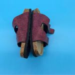 Viking Austin Two Strap Embossed Floral Sandal Burgundy Size 36/5 US NWOT Red Photo 3