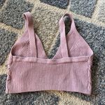 Free People Crochet Bra Top Cropped Pink Boho Festival Fairy Women's Size Small Photo 1