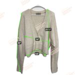 ALLSAINTS Cream Italian Yarn Cropped Cardigan L Retail $229 Photo 5