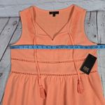 Frye Peplum Lace Trim Tank in Cadmium Orange M NWT Photo 8