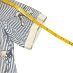 Sucrefas Navy White Striped 50s Style Collared Dress Small Rockabilly Pin Photo 9